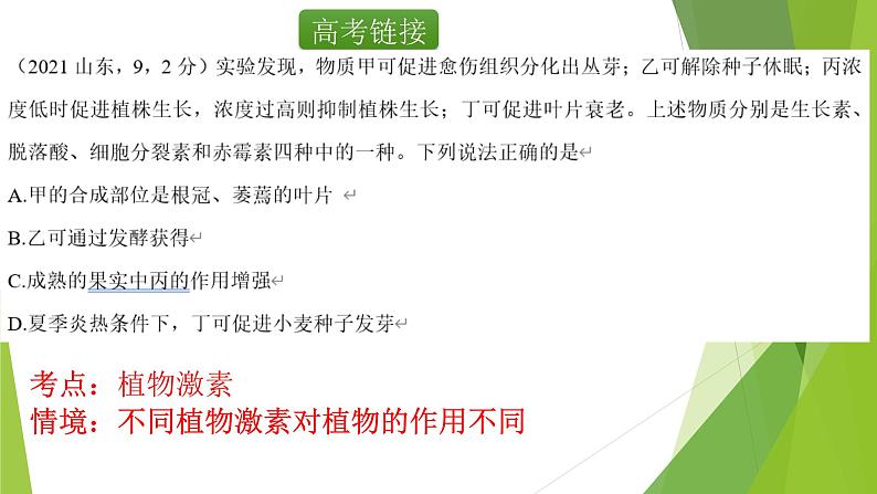 专题15 植物生命活动的调节(第一课时)-备战2022年高考生物复习专题精品课件第3页