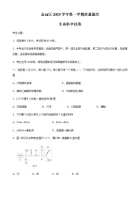 上海市金山区2021届高三上学期期末质量监控（一模）（12月）生物试题 Word版含答案