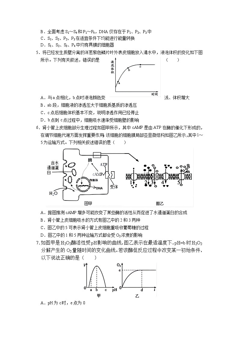 重庆市育才中学2022届高三上学期高考适应性考试（三）生物试题含答案第2页