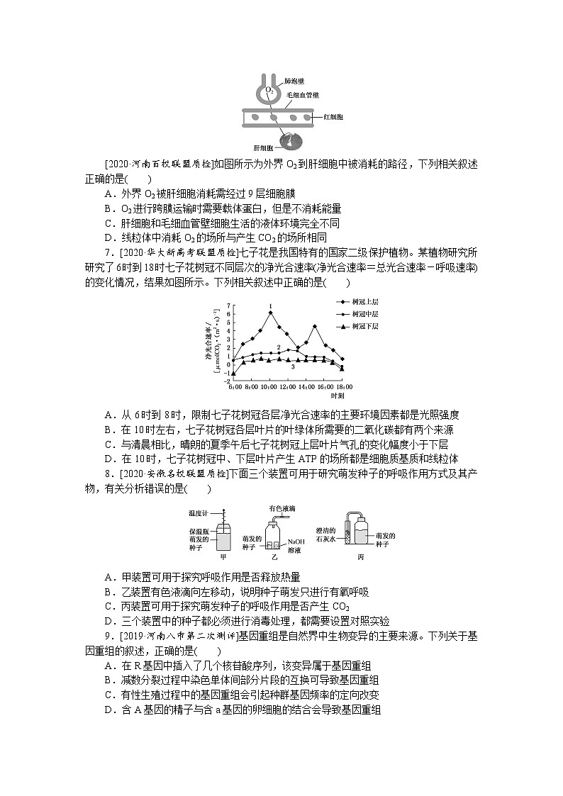 2021版 试吧大考卷 全程考评特训卷 新高考 生物仿真模拟冲刺标准练(三) 含答案解析02