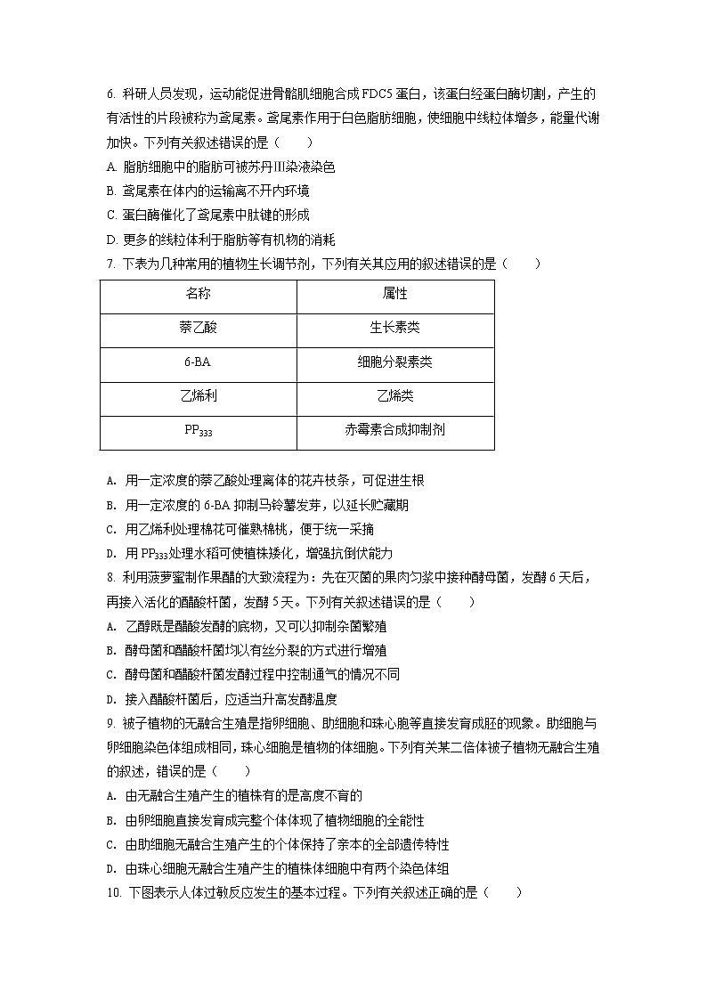 2021年新高考辽宁生物卷及答案解析（原卷+解析卷）02
