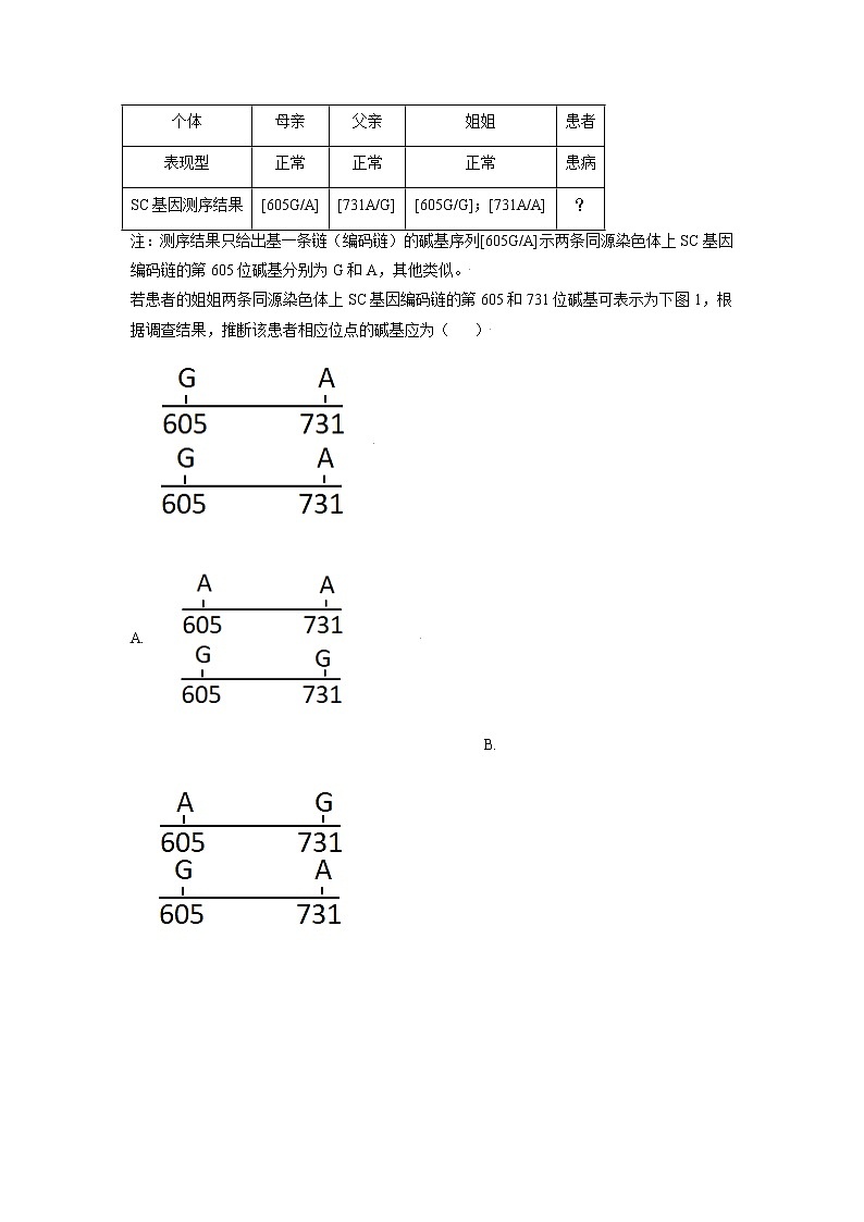 2021年新高考天津生物卷及答案解析（原卷+解析卷）03