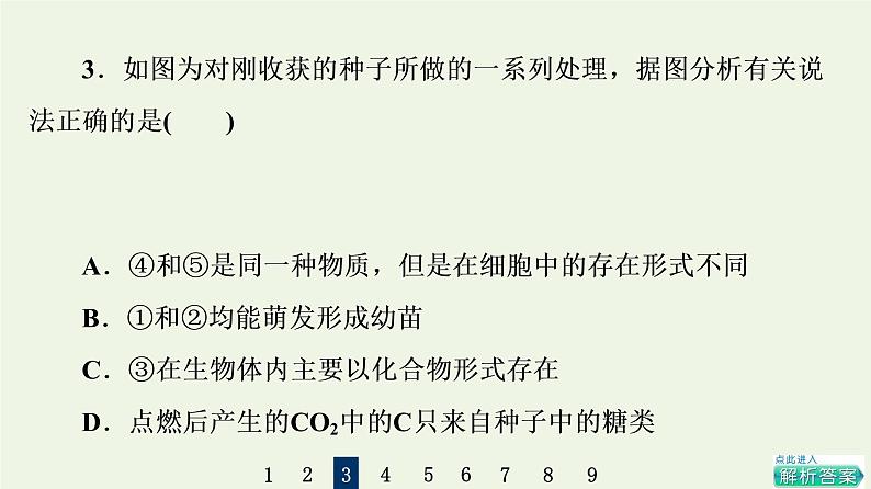 高考生物一轮复习课后集训2细胞中的元素及无机化合物课件第6页