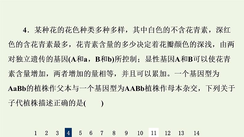 高考生物一轮复习课后集训16孟德尔的豌豆杂交实验二课件第8页