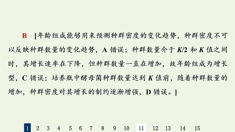 高考生物一轮复习课后集训30种群的特征和数量的变化课件04