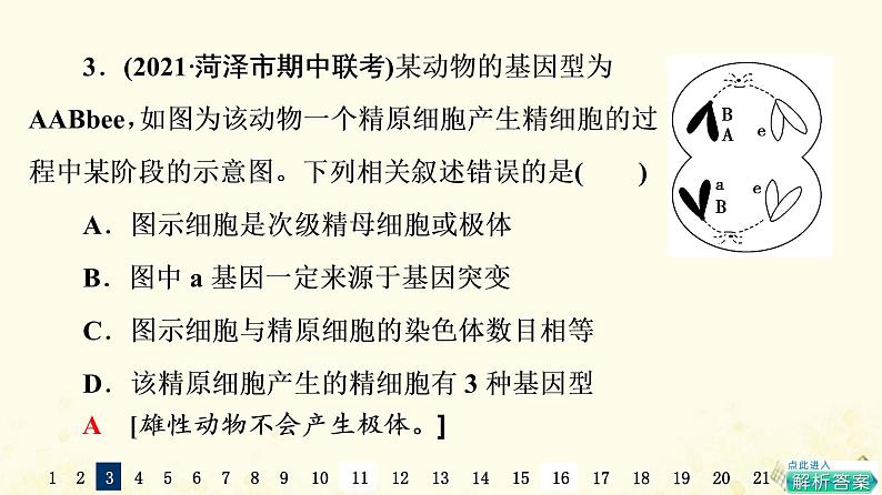 高考生物一轮复习选择性考试阶段滚动评估验收卷3课件第5页