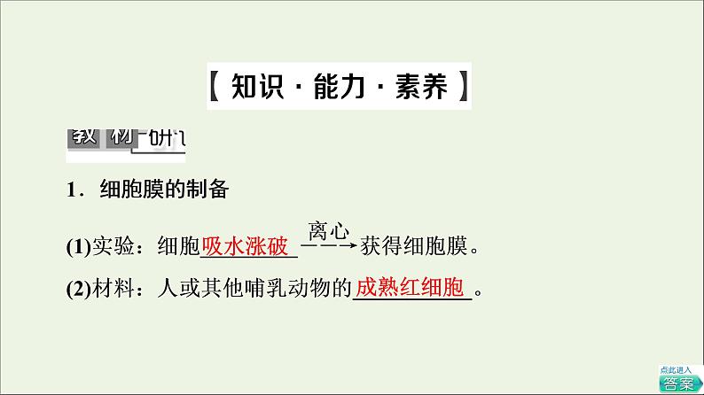 高考生物一轮复习第2单元细胞的基本结构与物质的输入和输出第1讲细胞膜和细胞核课件05