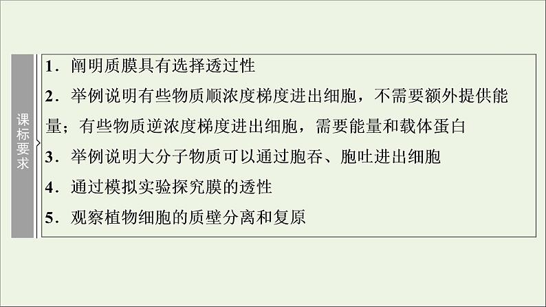 高考生物一轮复习第2单元细胞的基本结构与物质的输入和输出第3讲细胞的物质输入与输出课件02