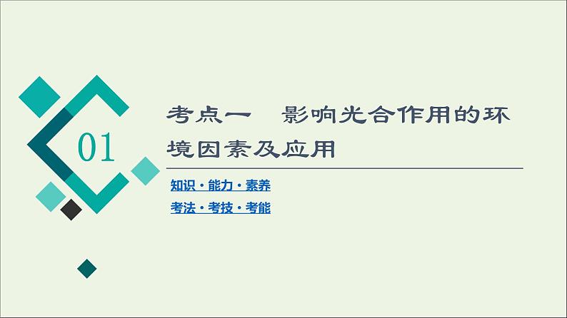 高考生物一轮复习第3单元细胞的能量供应和利用第4讲光合作用Ⅱ课件04