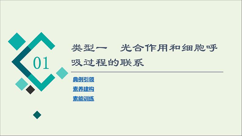 高考生物一轮复习第3单元细胞的能量供应和利用素养加强课2光合作用与细胞呼吸的综合课件02