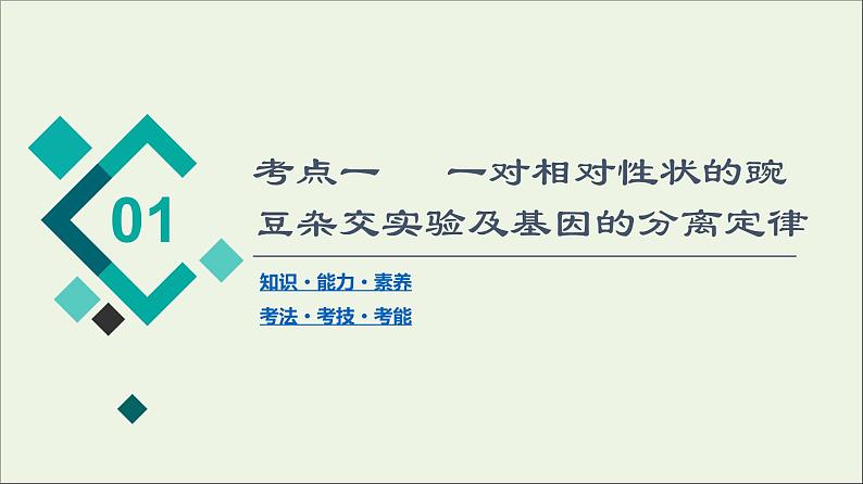 高考生物一轮复习第5单元遗传定律和伴性遗传第1讲孟德尔的豌豆杂交实验一课件04