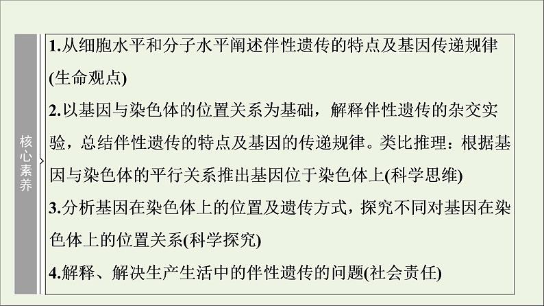 高考生物一轮复习第5单元遗传定律和伴性遗传第3讲基因在染色体上和伴性遗传课件第3页