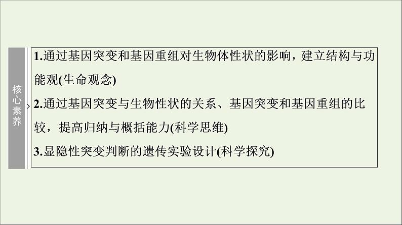 高考生物一轮复习第7单元生物的变异育种与进化第1讲基因突变和基因重组课件03