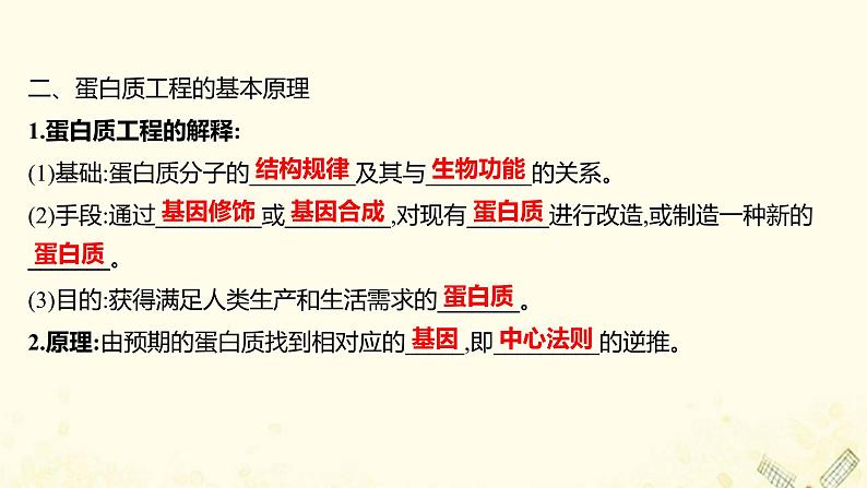 高中生物专题1基因工程4蛋白质工程的崛起课件新人教版选修3第5页