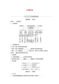 新教材高考生物一轮复习第三单元生物的变异育种与进化3人类遗传参前学案必修2