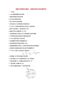 新教材高考生物一轮复习考点规范练4细胞中的糖类和脂质核酸是遗传信息的携带者含解析新人教版