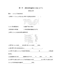 浙科版 (2019)必修2《遗传与进化》第二节 遗传信息编码在DNA分子上一课一练