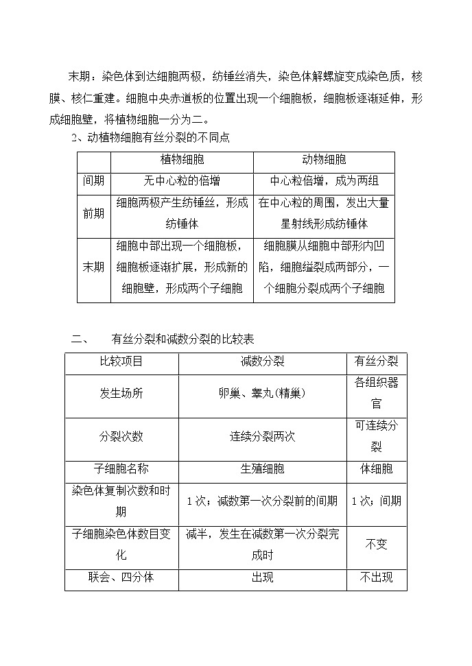 2.1 减数分裂和受精作用（一）（第3课时）教案-人教版（2019）高中生物必修2遗传与进化02