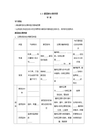 高中生物人教版 (2019)选择性必修2第2节 群落的主要类型学案及答案