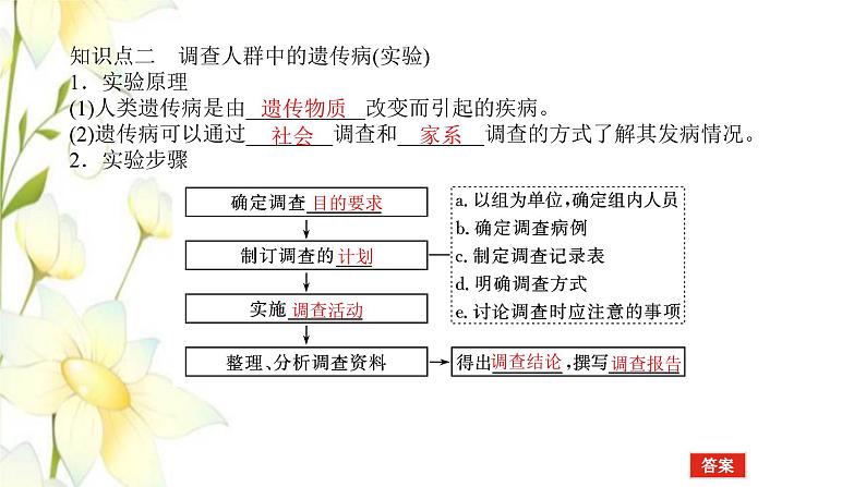 新教材高考生物一轮复习第三单元生物的变异育种与进化3人类遗传参件必修2课件PPT06