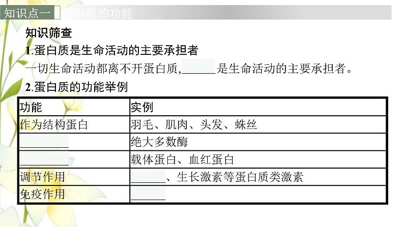 新教材高考生物一轮复习第一单元走近细胞组成细胞的分子第3讲蛋白质是生命活动的主要承担者课件新人教版第6页