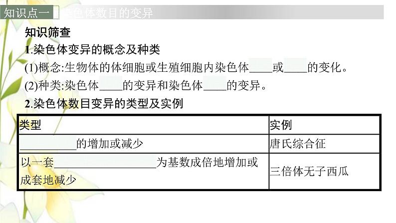 新教材高考生物一轮复习第七单元生物的变异和进化第2讲染色体变异课件新人教版第6页