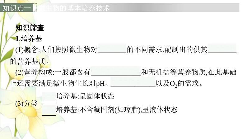 新教材高考生物一轮复习第十单元发酵工程第2讲微生物的培养技术及应用课件新人教版06