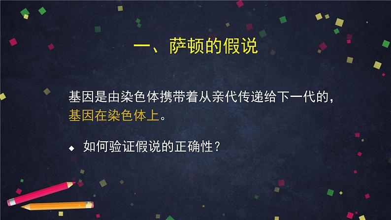 高一生物学(人教版2019)必修二 基因在染色体上（1)课件+教案+导学案+学习任务单+同步练习含答案07