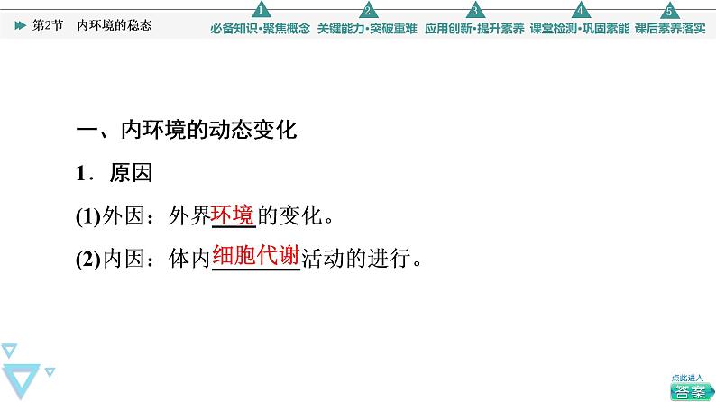 2021-2022学年高中生物新人教版选择性必修1 内环境的稳态（45张）  课件第5页