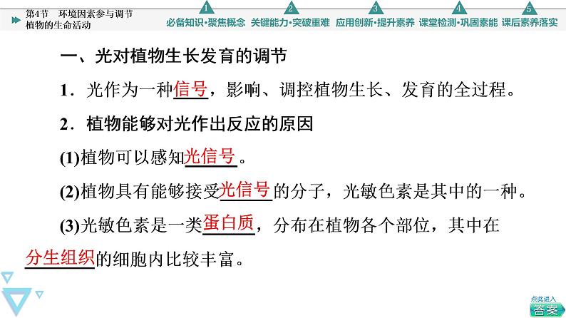 2021-2022学年高中生物新人教版选择性必修1 环境因素参与调节植物的生命活动（42张）  课件第4页