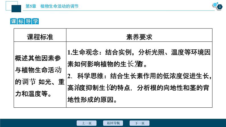 2021-2022学年高中生物新人教版选择性必修1 环境因素参与调节植物的生命活动（37张）课件03