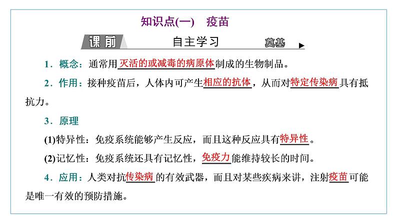 2021-2022学年高中生物新人教版选择性必修1 免疫学的应用 课件（34张）（鲁辽湘版）第3页