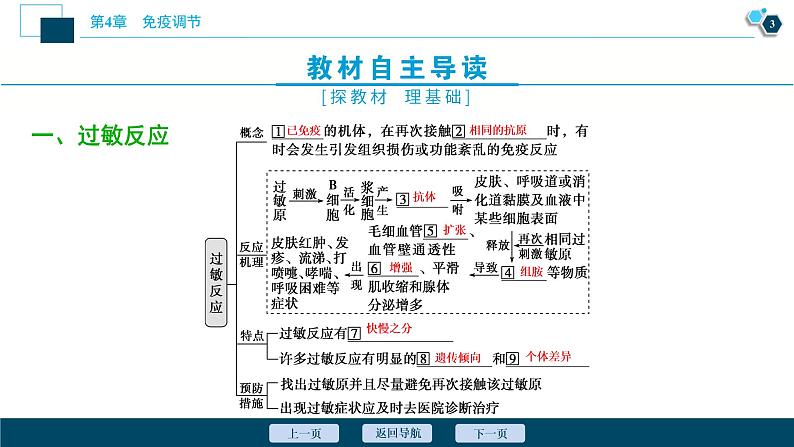 2021-2022学年高中生物新人教版选择性必修1 免疫失调（33张）课件第4页