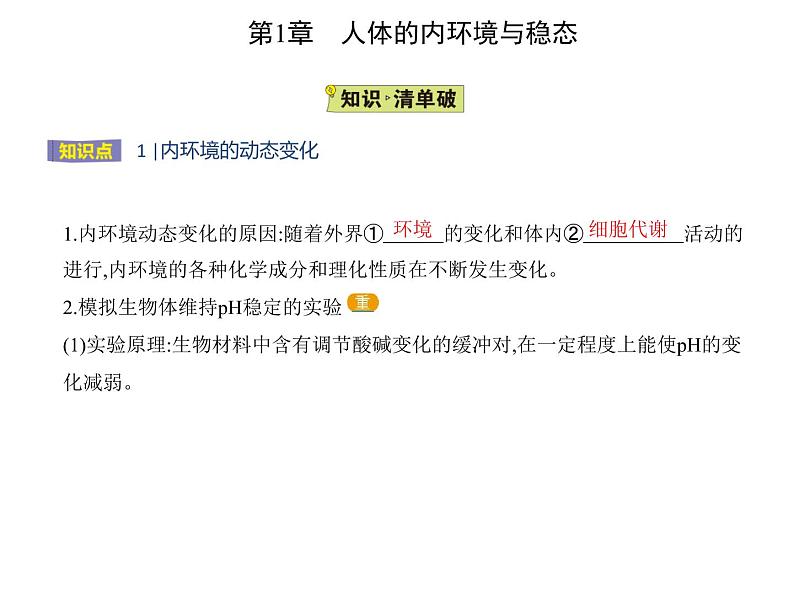 2021-2022学年高中生物新人教版选择性必修1 内环境的稳态（21张）  课件02