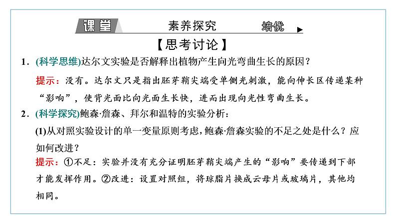 2021-2022学年高中生物新人教版选择性必修1 植物生长素 课件（62张）（鲁辽湘版）第8页