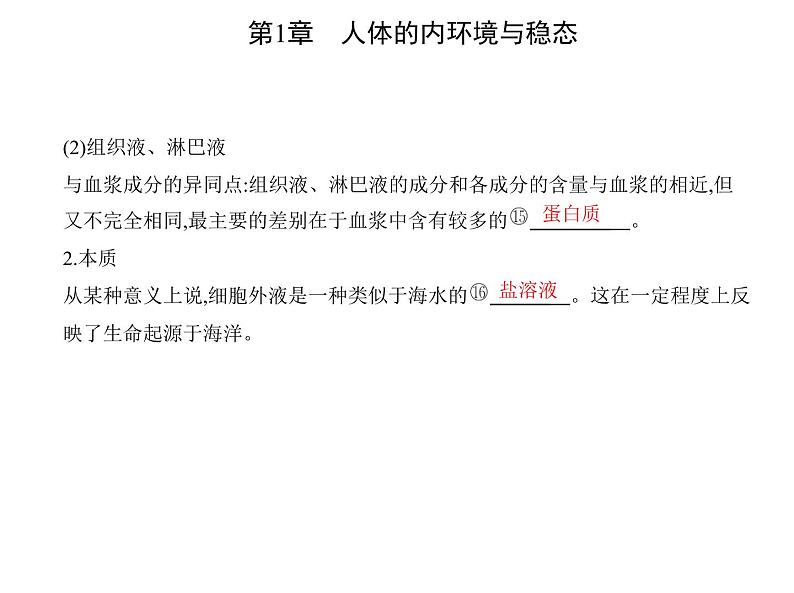 2021-2022学年高中生物新人教版选择性必修1 细胞生活的环境（21张）  课件07