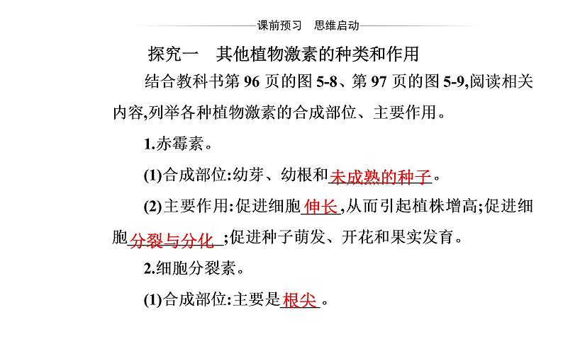 2021-2022学年高中生物新人教版选择性必修1 第5章 第2节  其他植物激素 课件（25张）03