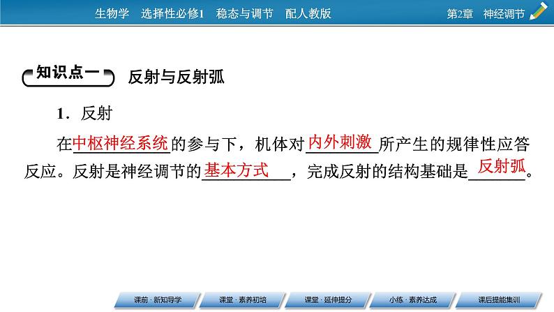 2021-2022学年高中生物新人教版选择性必修1 第2章 第2节 神经调节的基本方式 课件（62张）04