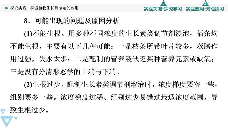 2021-2022学年高中生物新人教版选择性必修1 探究实践　探索植物生长调节剂的应用（18张）  课件08