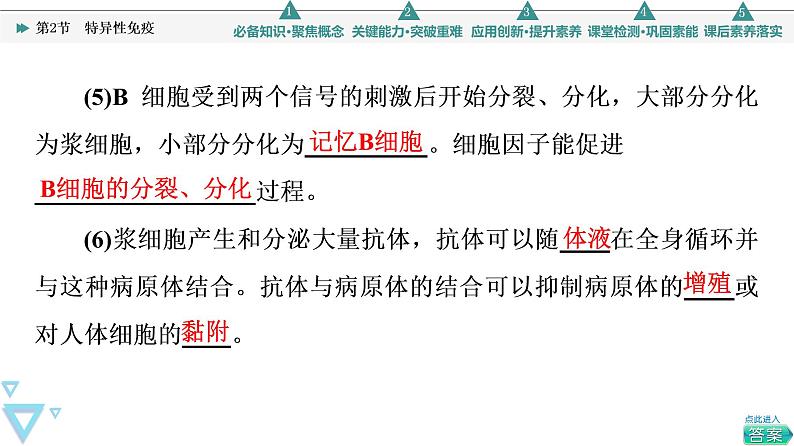 2021-2022学年高中生物新人教版选择性必修1 特异性免疫（45张）  课件第8页