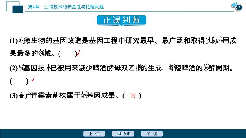 2021-2022学年高中生物新人教版选择性必修3 转基因产品的安全性（21张）  课件第8页