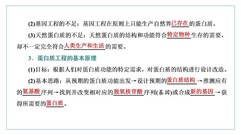 2021-2022学年高中生物新人教版选择性必修3 蛋白质工程的原理和应用 课件（37张）（湖南、辽宁、山东）第4页