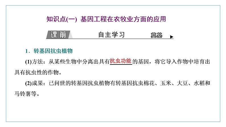 2021-2022学年高中生物新人教版选择性必修3 基因工程的应用 课件（41张）（湖南、辽宁、山东）03