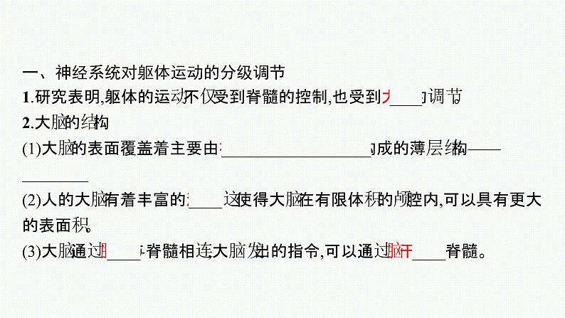 2021-2022学年高中生物新人教版选择性必修1 神经系统的分级调节 课件（33张）第5页