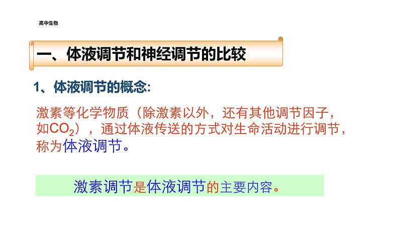 2021-2022学年高中生物新人教版选择性必修1  第3章 第3节 体液调节与神经调节的关系 课件（47张）06