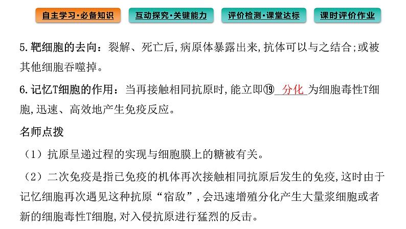 2021-2022学年高中生物新人教版选择性必修1  第4章 第2节 特异性免疫 课件（95张）第8页