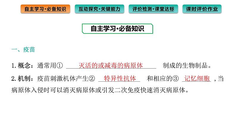 2021-2022学年高中生物新人教版选择性必修1  第4章 第4节 免疫学的应用 课件（70张）第3页