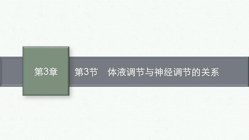 2021-2022学年高中生物新人教版选择性必修1 体液调节与神经调节的关系 课件（34张）01