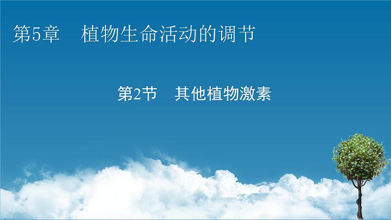 2021-2022学年高中生物新人教版选择性必修1  第5章 第2节 其他植物激素 课件（61张）01