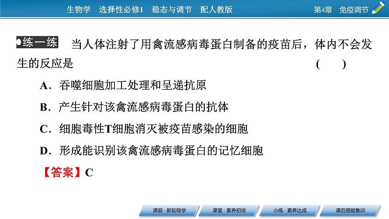 2021-2022学年高中生物新人教版选择性必修1  第4章 第4节 免疫学的应用 课件（58张）第6页